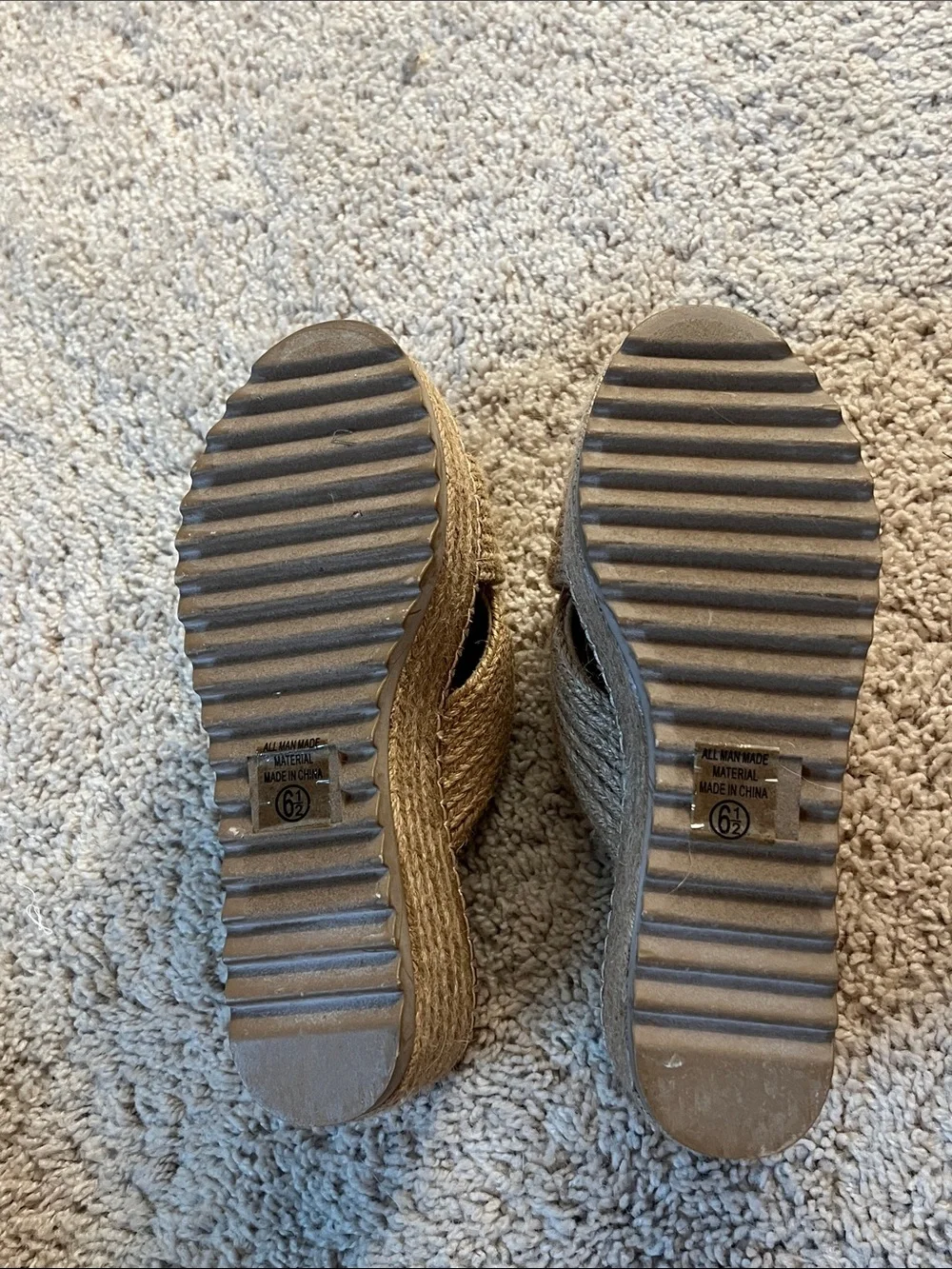 Soda Woven Platform Slide Sandals (NWOT)
